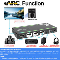 HDMI 2.1 eARC Audio Extractor