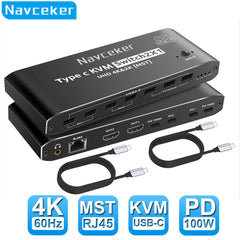 USB C KVM Switch 2x2