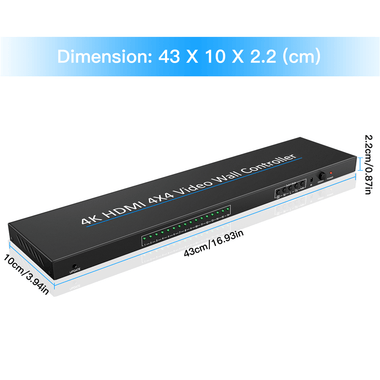 4x4 Video Wall Controller