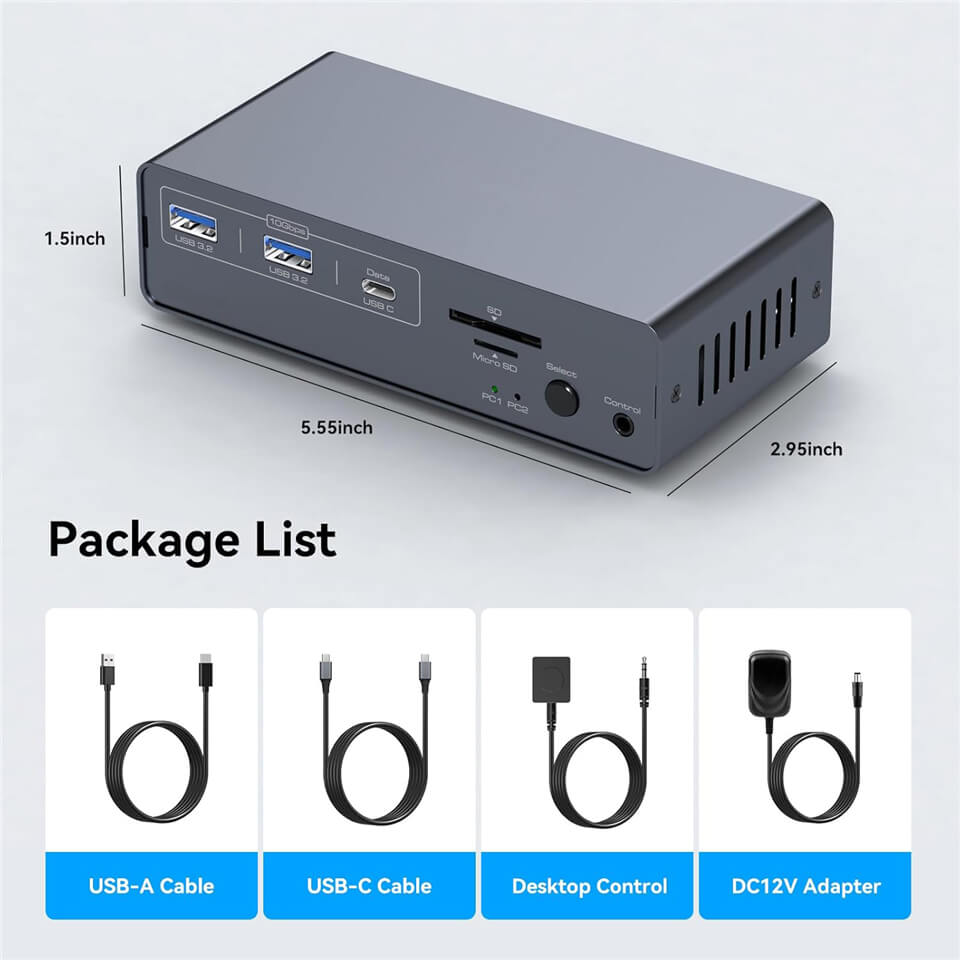 13-in-1 USB C HDMI DP Dock