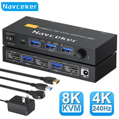DP 2.1 KVM Switch 4K 240Hz
