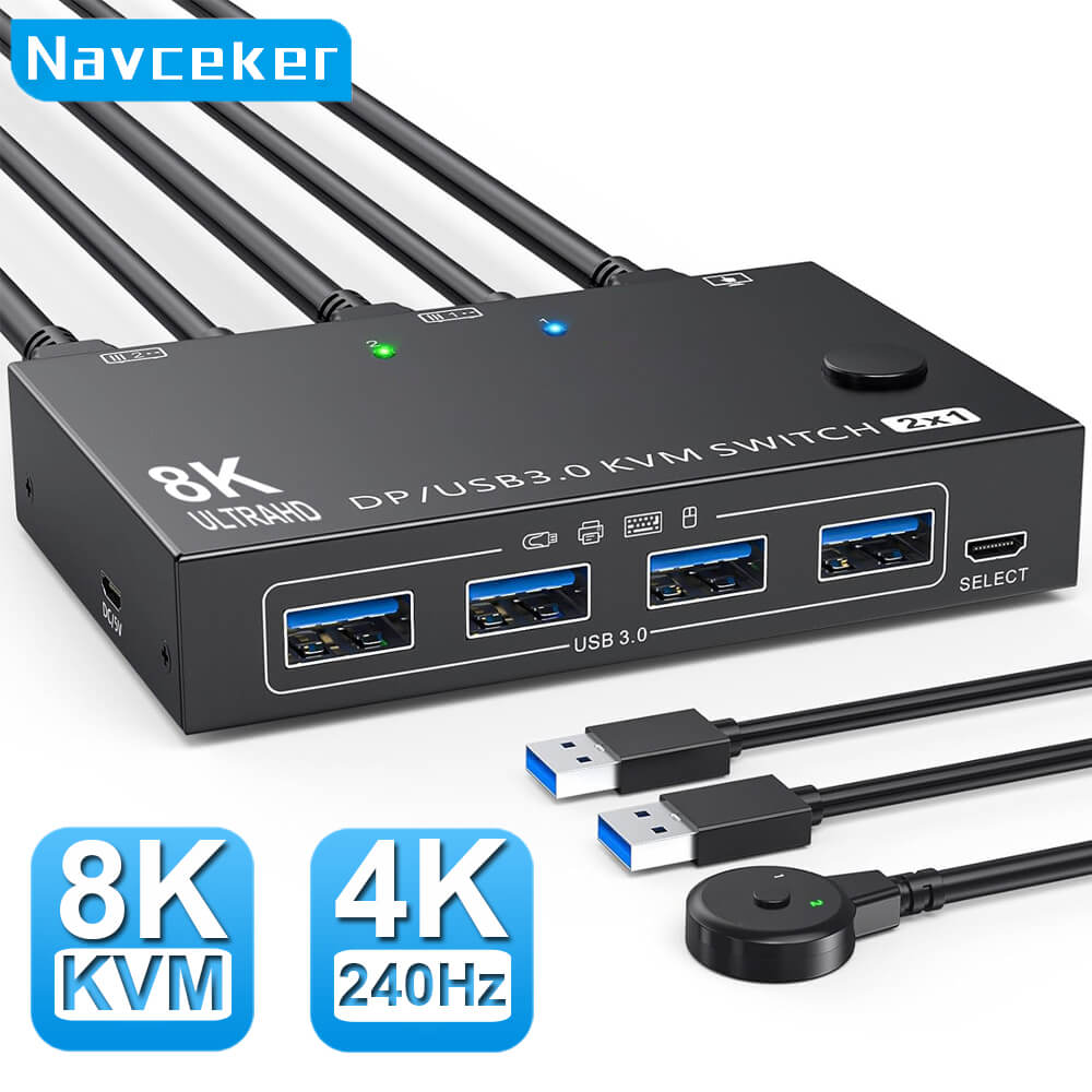 DP 2.1 KVM Switch 4K 240Hz