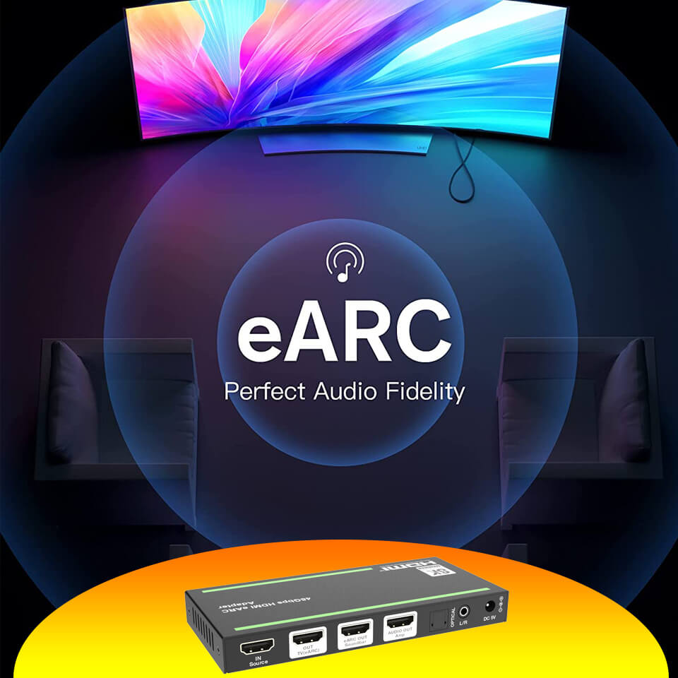 HDMI 2.1 eARC Audio Extractor - Navceker Store