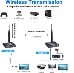 Wireless USB C HDMI Kit 100m