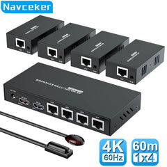 4K HDMI Splitter Extender 1x4