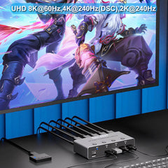 4 Port KVM Switch 240Hz