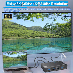 DP 2.1 KVM Switch 4K 240Hz