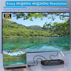 DP 2.1 KVM Switch 4K 240Hz