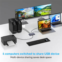 USB 3.2 Switch for 4 Computers