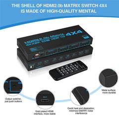 4K HDMI Matrix 4x4