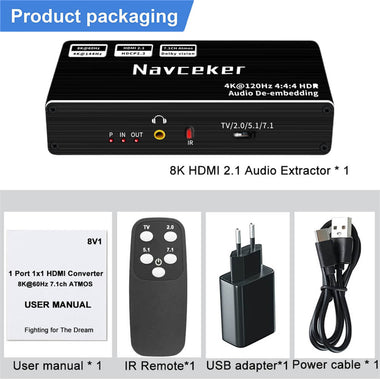 HDMI 2.1 Audio Extractor