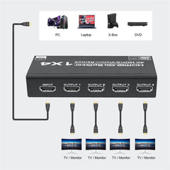 4K HDMI Splitter 1x4