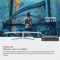 4K HDMI Splitter 1x4