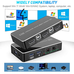 4K KVM  Hotkey Switch 2x1
