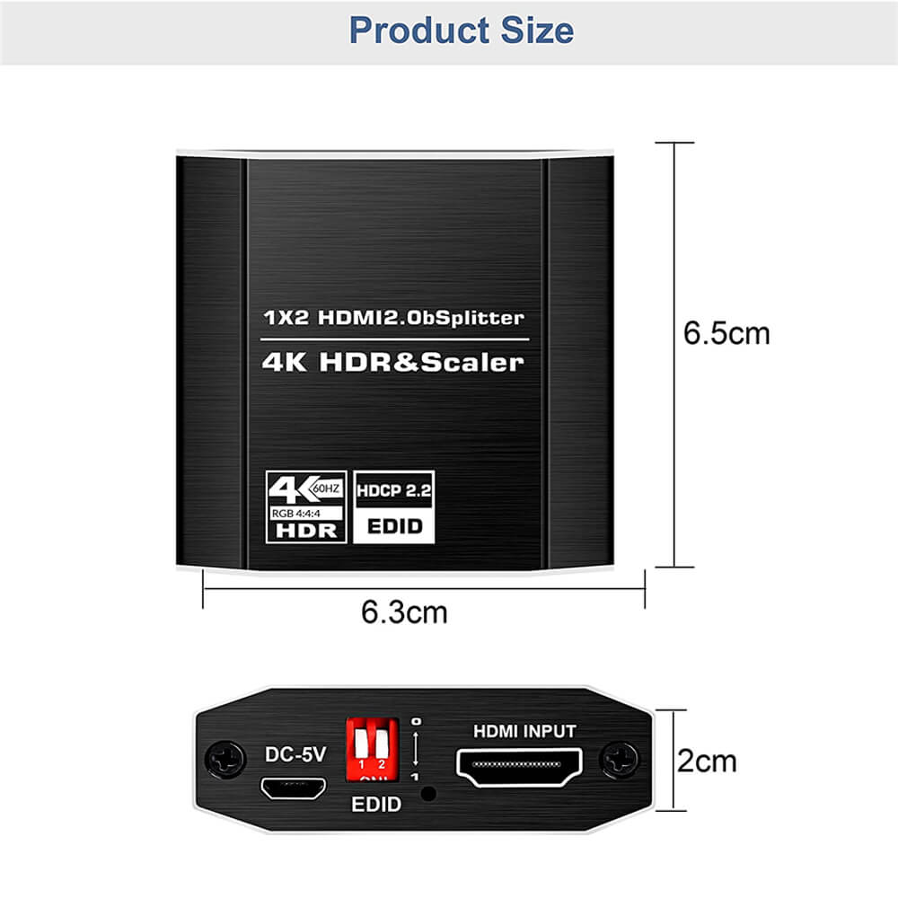 4K HDMI Splitter 1x2